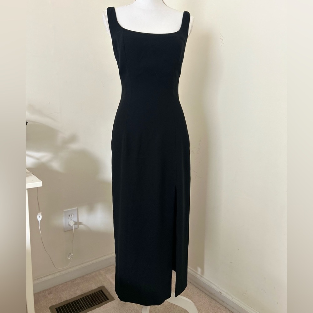 VTG A. J. Bari for Lord & Taylor long Black Formal  Gown size 6